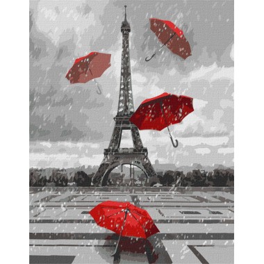 Картина по номерам Любимый Париж Идейка KHO3622 35х45 см