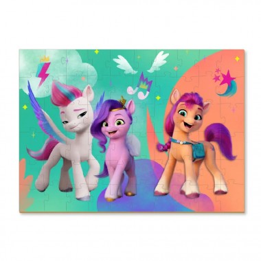 Дитячі Пазли My Little Pony "Пригоди Санні, Піпп та Зіпп" DoDo 200138 60 елементів, з фігуркою