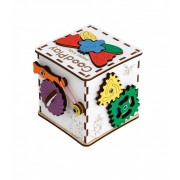 Детский развивающий куб Бизиборд K001, 12x12x12