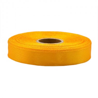 Атласная лента для рукоделия АБ-641, 1,2см x 23 м, Оранжевый