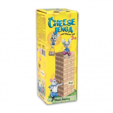 Настільна гра "Cheese Jenga" 30718, 48 брусків, українською мовою
