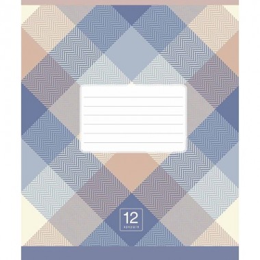 Тетрадь ученическая Plaid pattern 024-3345L-4 в линию, 24 листов