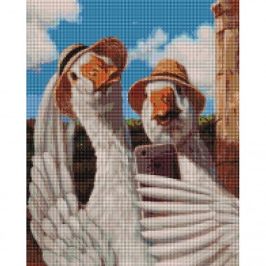 Алмазная мозаика Селфи гусенок ©Lucia Heffernan DBS1215, 40x50 см