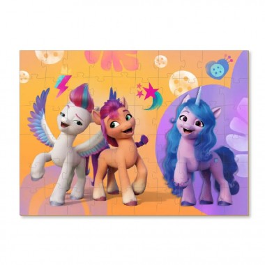 Дитячі Пазли My Little Pony "Яскраві образи" DoDo 200139 60 елементів, з фігуркою