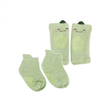 Детский набор наколенники и носки Огурец MGZ-0649(Green)
