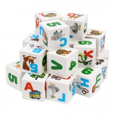 Детский развивающий набор кубиков "Азбука + Арифметика" 2728TXK 24 кубика