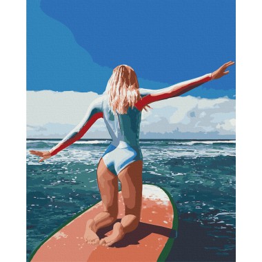Картина за номерами Art Craft "Серфінг на Балі" 40х50 см 10261-AC