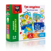 Игра Vladi Toys шнуровка с липучками От лета до зимы VT5303-13 (укр)