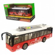 Игрушечный троллейбус 7949AB АВТОПРОМ  со звуковыми эффектами (Красный)