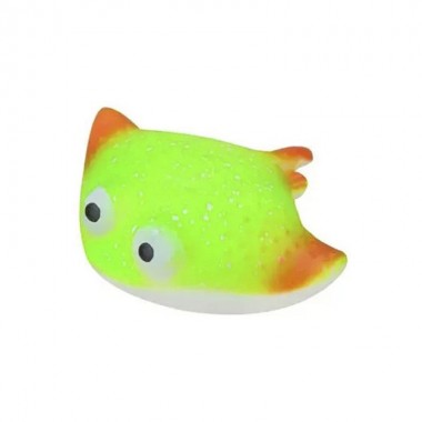 Детская игрушка-антистресс Скат MS 3827(Green) с мукой, 11 см