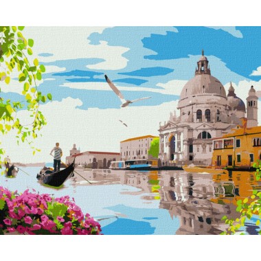 Картина по номерам Яркая Венеция Идейка KHO3620 40х50 см