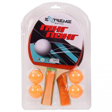 Набор для настольного тенниса TT2111 Extreme Motion, 2 ракетки, 4 мячика