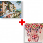 Набір картин за номерами 2 в 1 Ідейка