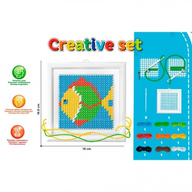 Набор для детского творчества Вышиваночка Технок Рыба, арт 3527-6TXK