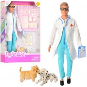 Лялька типу Барбі ветеринар DEFA 8346B з собачками та інструментом