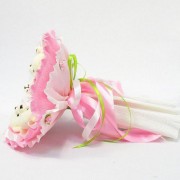 Букет з м'яких іграшок 5 ведмедиків 5288IT рожевий