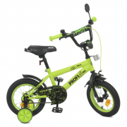 Велосипед детский PROF1 Y1271 12 дюймов, салатовый