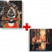 Набір картин за номерами 2 в 1