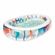 Бассейн семейный 54066 эллиптический, 3 кольца 234-153-51см