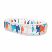 Бассейн семейный 54066 эллиптический, 3 кольца 234-153-51см