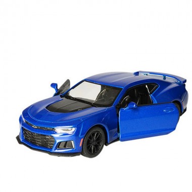 Коллекционная игрушечная машинка CHEVROLET CAMARO ZL1 5' KT5399W инерционная (Синий)