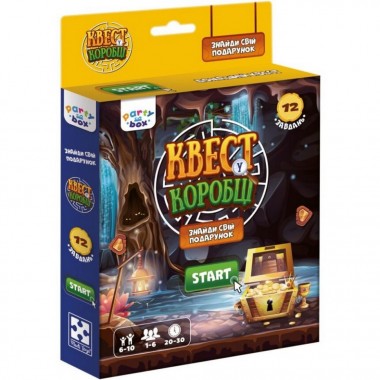Настольная игра Квест в коробке Видеоигра VT5902-03 инструкция 12 карточек с заданиями