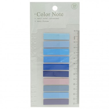 Закладка с линейкой 2 в 1 stick Notes Р80-2 разноцветные