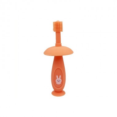 Силіконова зубна щітка Mumlove MGZ-0716 (Pink) з обмежувачем
