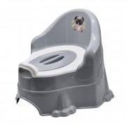Горшок детский с крышкой 5163TXK(Grey) пластик, серый