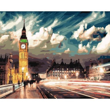 Картина по номерам Brushme Сумерки над Лондоном GX22077