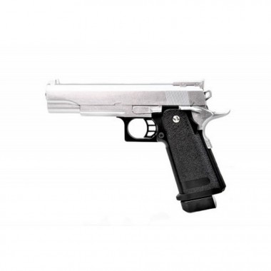 Детский пистолет на пульках Colt M1911 Galaxy G6S металл серебро