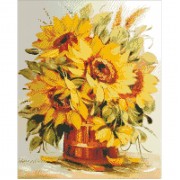 Алмазная вышивка Идейка Букет подсолнухов 40*50 см AM5000