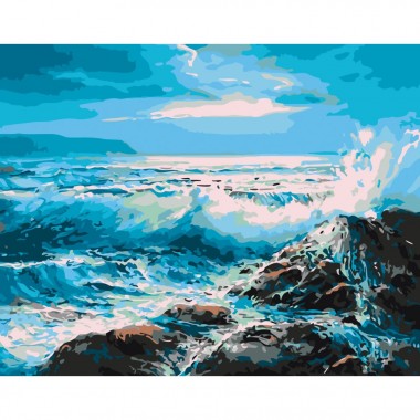 Картина за номерами "Бурхливе море" Art Craft 10614-AC 40х50 см