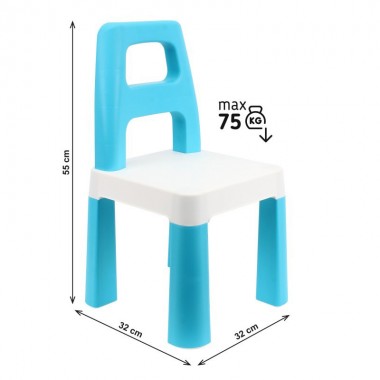 Детский стул Kids Chair 9710TXK голубой, до 75 кг