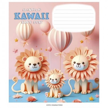 Тетрадь ученическая Art & Craft 012-3398K-2 в клетку, 12 листов