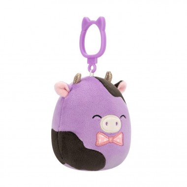 Мягкая игрушка на клипсе Коровка Олекси Squishmallows SQCP00463, 9 см Мягкая игрушка на клипсе Коровка Олекси Squishmallows SQCP00463, 9 см