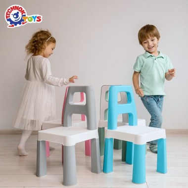 Детский стул Kids Chair 0198TXK серый, до 75 кг