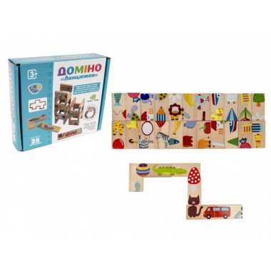 Деревянная игрушка Домино MD 2421 28 деталей