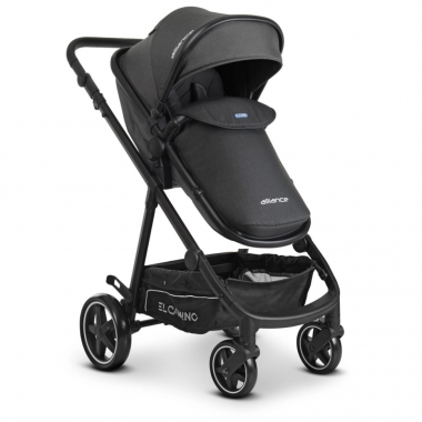 Коляска детская универсальная 2в1 EL CAMINO Me 1069 Denim Dark Gray