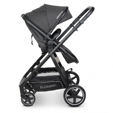 Коляска детская универсальная 2в1 EL CAMINO Me 1069 Denim Dark Gray