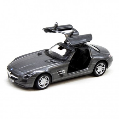 Машинка металлическая KT5349W Mercedes-Benz SLS AMG (Черный)