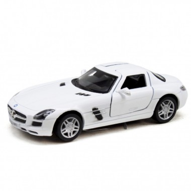 Машинка металлическая KT5349W Mercedes-Benz SLS AMG (Белый)