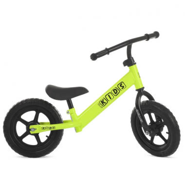 Беговел детский KIDS PROF1 М 5456-2 12 д. Кол EVA, пласт.обод, салат (неон)