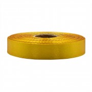 Атласная лента для рукоделия АБ-607, 1,2 см x 23 м, Золотой