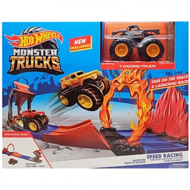 Игровой набор Автотрек Monster Trucks MS44(Grey) 1 машинка в комплекте