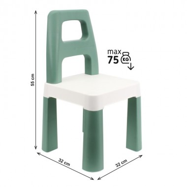 Детский стул Kids Chair 0181TXK зеленый, до 75 кг