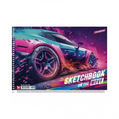 Альбом для рисования On the move PB-SC-020-558-3 спираль, 20 листов