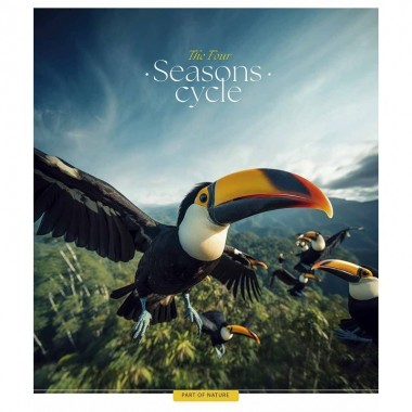 Тетрадь общая Four seasons 048-3403L-4 в линию, 48 листов