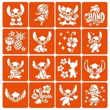 Набор трафаретов для био-тату 