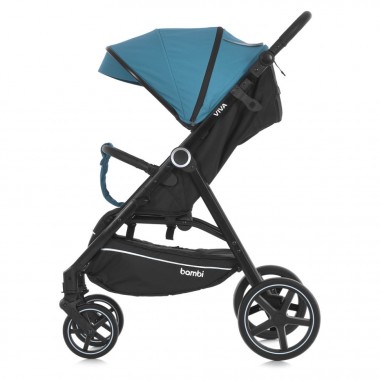 Коляска дитяча прогулянкова VIVA M 5723 Pine blue, синя